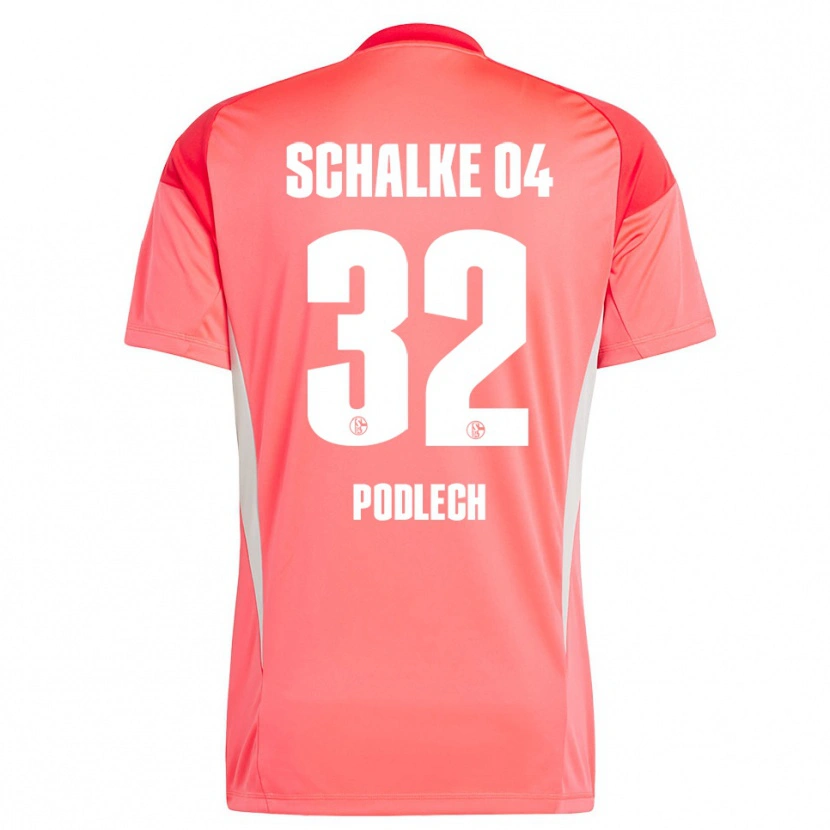 Danxen Kinderen Luca Podlech #32 Koraal Rood Keepersshirt 2025/26 T-Shirt