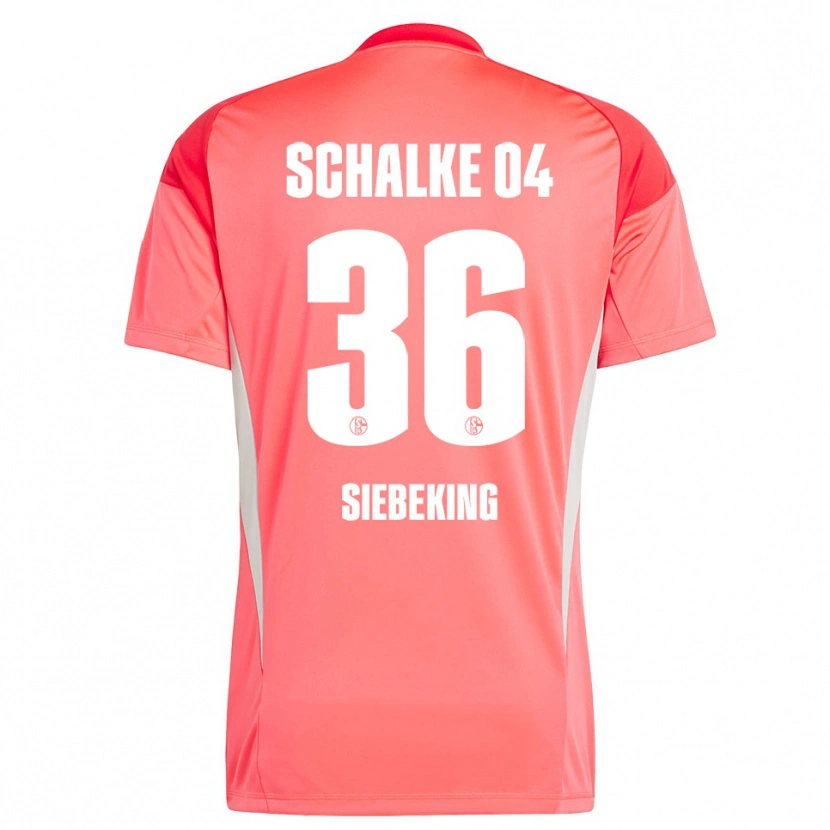 Danxen Kinderen Johannes Siebeking #36 Koraal Rood Keepersshirt 2025/26 T-Shirt