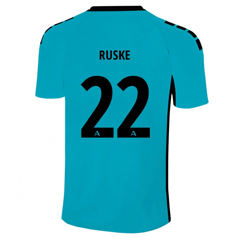 Danxen Kinderen Neo Ruske #22 Cyaan Keepersshirt 2025/26 T-Shirt