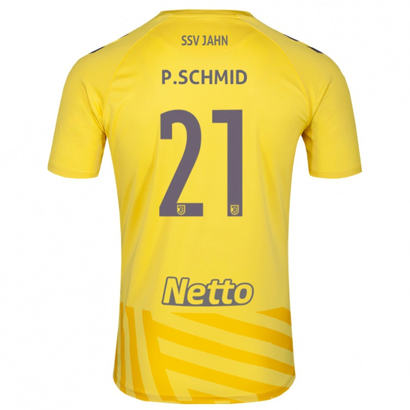 Danxen Kinderen Paul Schmid #21 Geel Grijs Keepersshirt 2025/26 T-Shirt