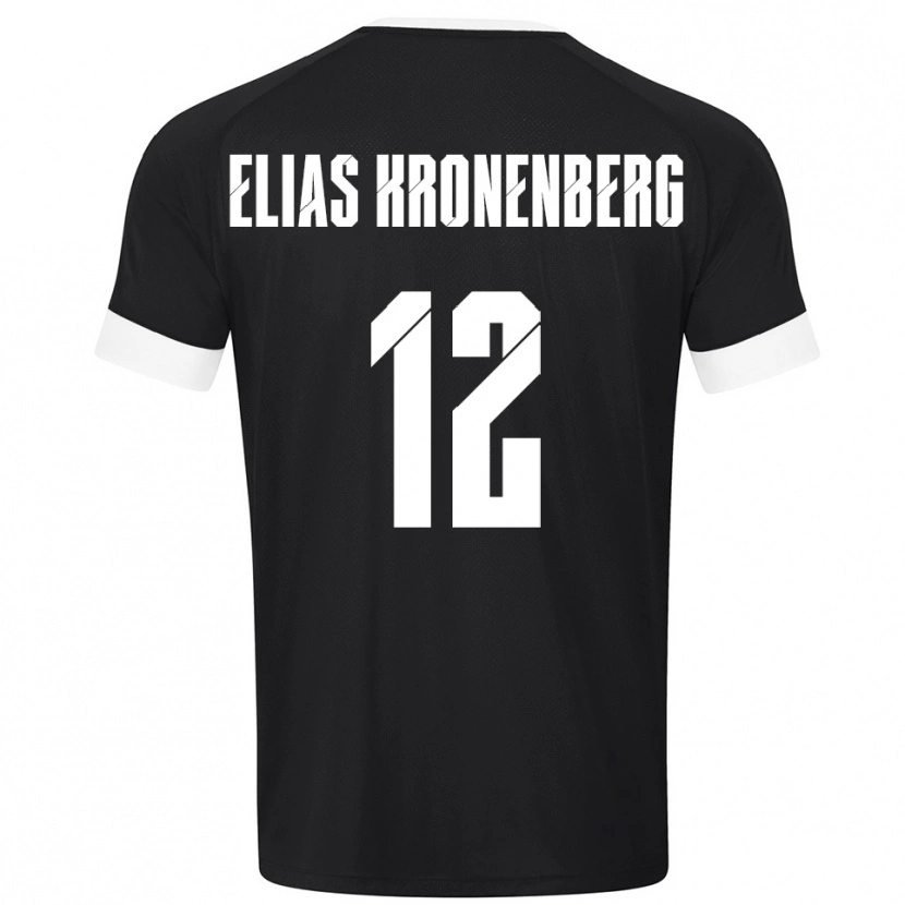Danxen Kinderen Sebastian Elias Kronenberg #12 Zwart Wit Keepersshirt 2025/26 T-Shirt