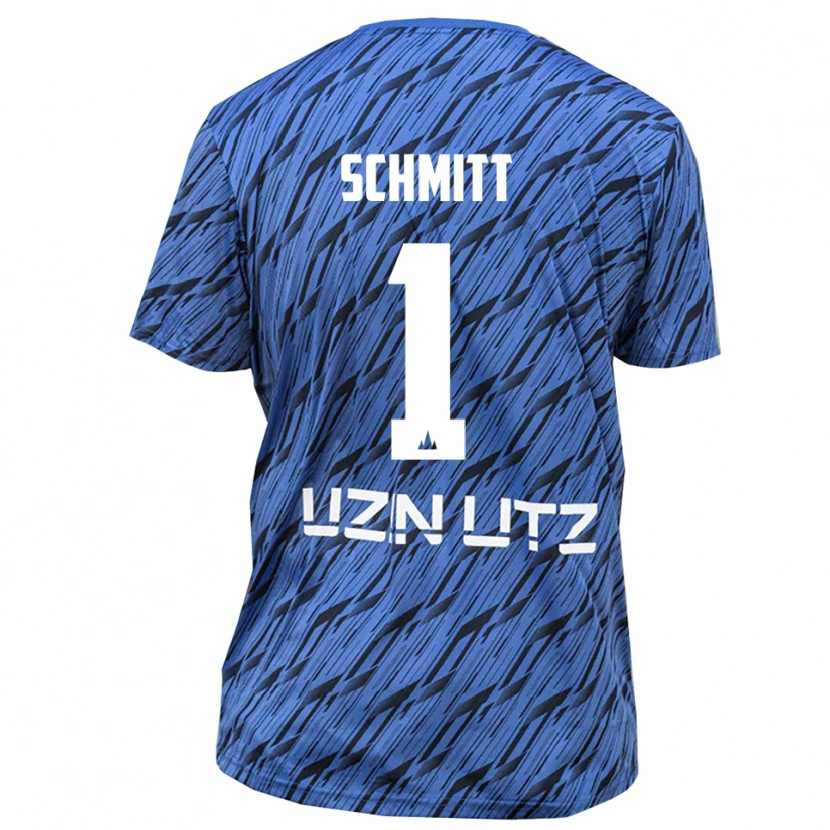 Danxen Kinderen Max Schmitt #1 Koningsblauw Wit Keepersshirt 2025/26 T-Shirt