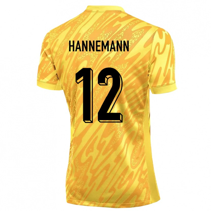 Danxen Kinderen Sören Hannemann #12 Geel Oranje Keepersshirt 2025/26 T-Shirt