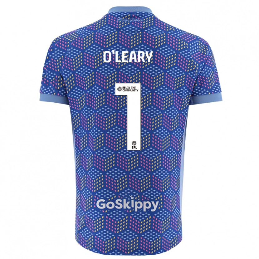 Danxen Kinderen Max O'Leary #1 Blauw Zwart Keepersshirt 2025/26 T-Shirt