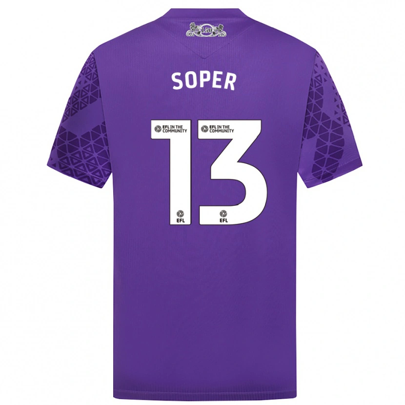 Danxen Kinderen Poppy Soper #13 Paars Wit Keepersshirt 2025/26 T-Shirt