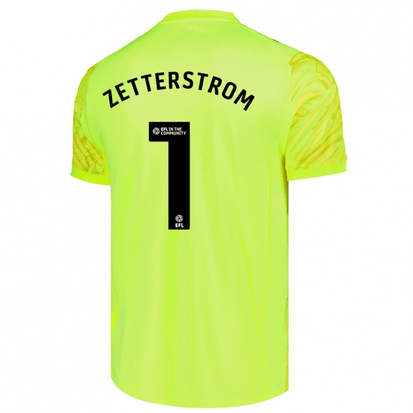Danxen Kinderen Jacob Widell Zetterström #1 Fluorescerend Groen Keepersshirt 2025/26 T-Shirt