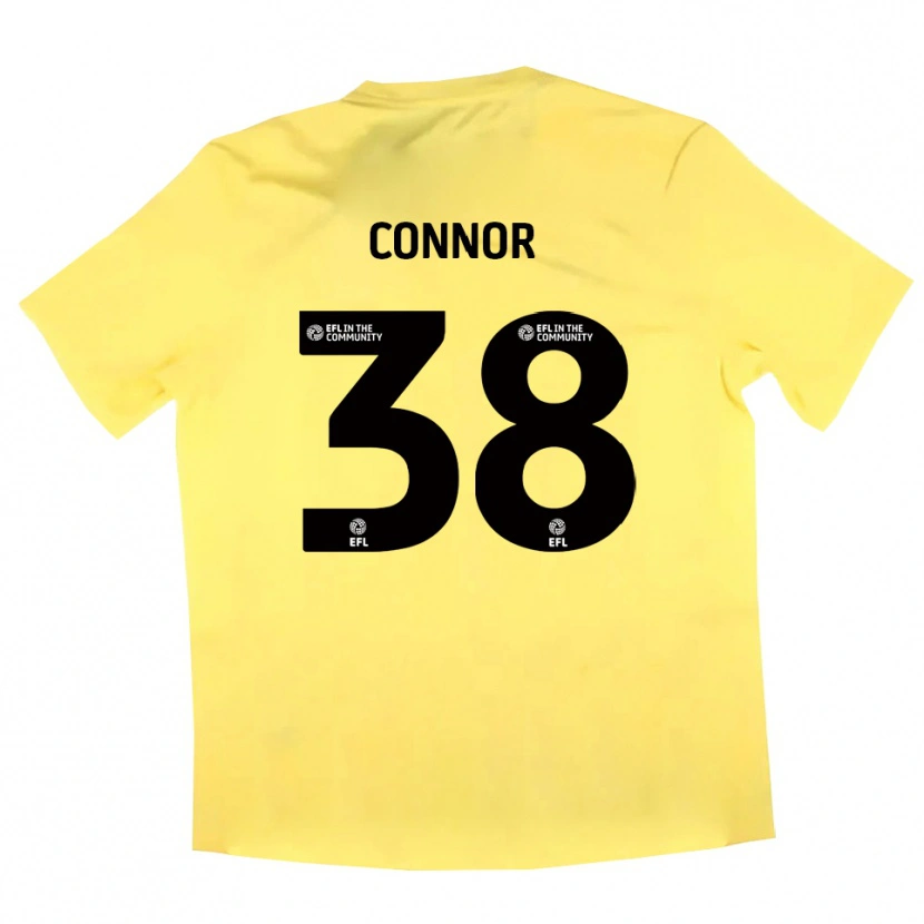 Danxen Kinderen Shea Connor #38 Geel Zwart Keepersshirt 2025/26 T-Shirt