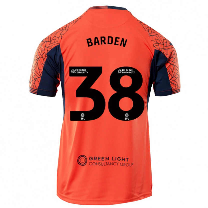 Danxen Kinderen Daniel Barden #38 Oranje Zwart Keepersshirt 2025/26 T-Shirt