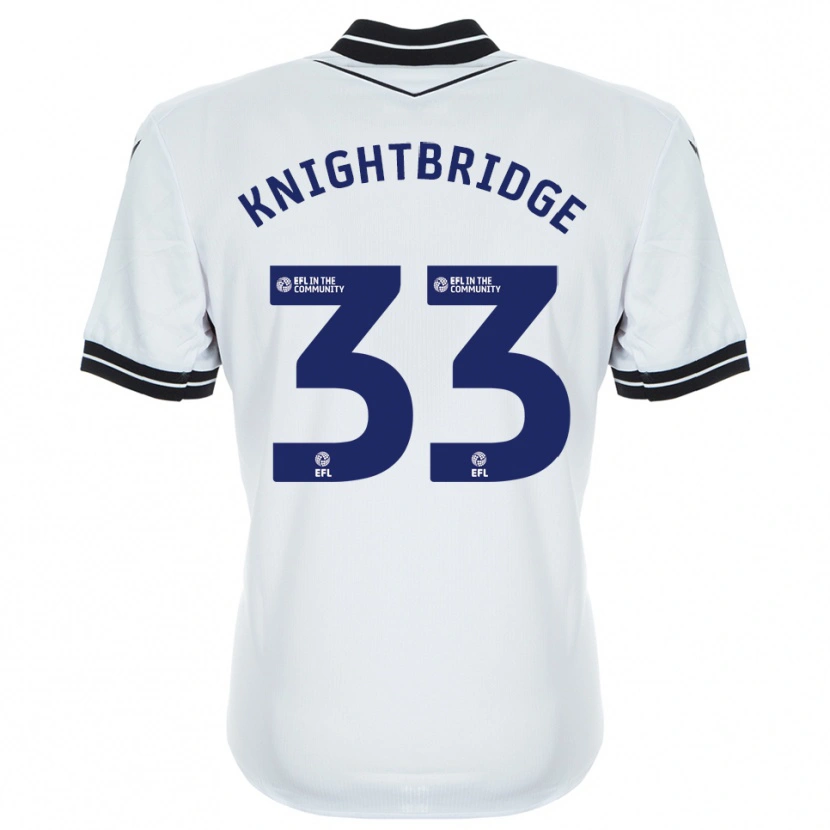 Danxen Kinderen Jacob Knightbridge #33 Wit Koninklijk Blauw Keepersshirt 2025/26 T-Shirt