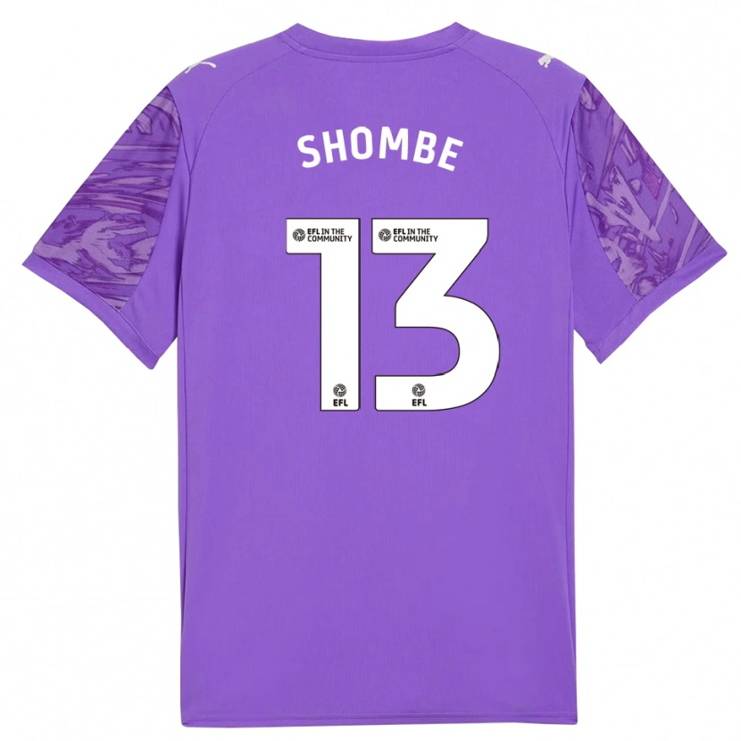 Danxen Kinderen Khiani Shombe #13 Paars Wit Keepersshirt 2025/26 T-Shirt