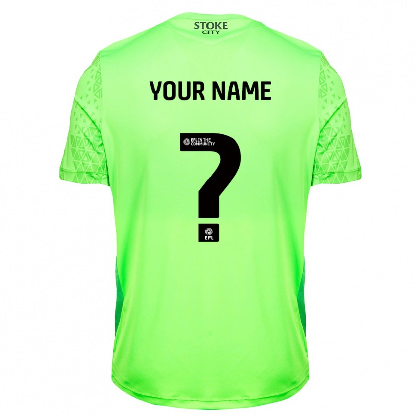 Danxen Kinderen Stoke City Groen Zwart Keepersshirt 2025/26 T-Shirt