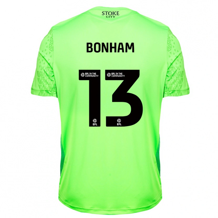 Danxen Kinderen Jack Bonham #13 Groen Zwart Keepersshirt 2025/26 T-Shirt