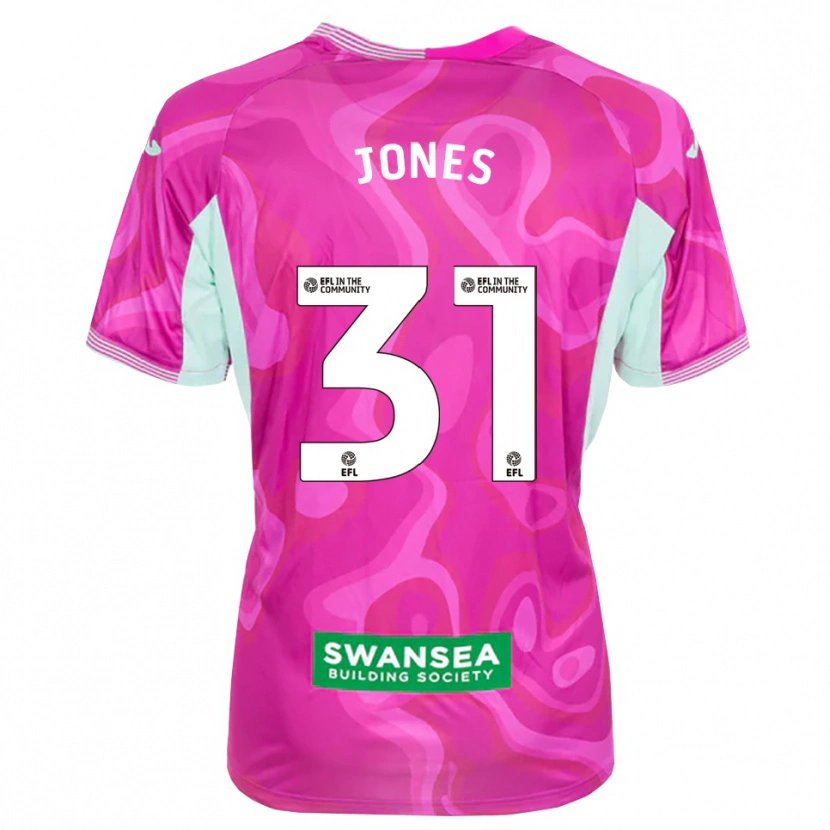 Danxen Kinderen Verity Jones #31 Magenta Wit Keepersshirt 2025/26 T-Shirt