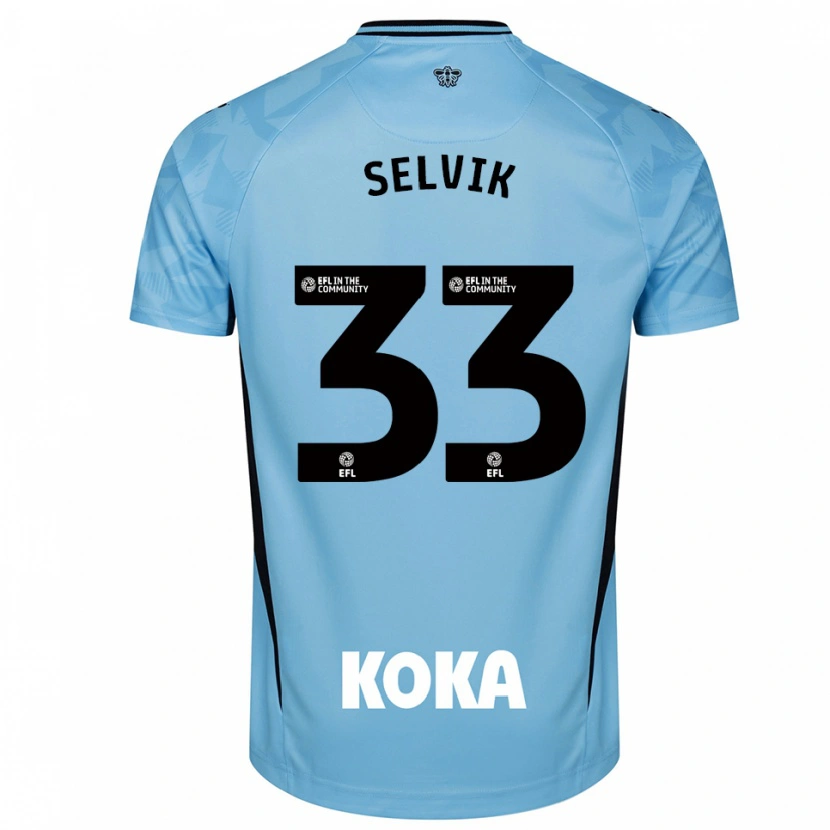 Danxen Kinderen Egil Selvik #33 Licht Hemelsblauw Keepersshirt 2025/26 T-Shirt