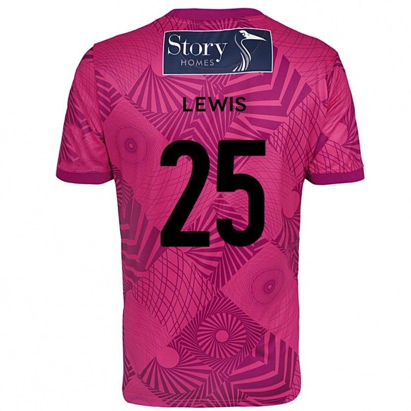 Danxen Kinderen Harry Lewis #25 Paars Magenta Keepersshirt 2025/26 T-Shirt
