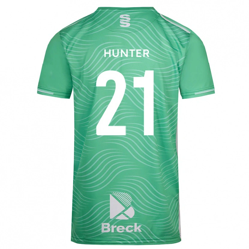 Danxen Kinderen Megan Hunter #21 Medium Turquoise Keepersshirt 2025/26 T-Shirt