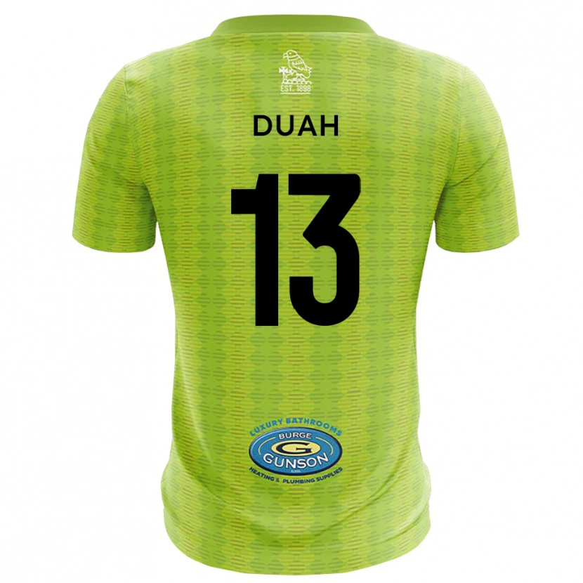 Danxen Kinderen Enos Duah #13 Gazon Groen Keepersshirt 2025/26 T-Shirt