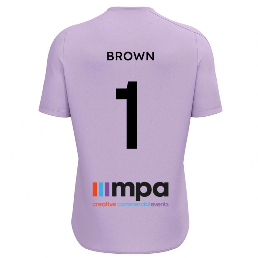 Danxen Kinderen Rory Brown #1 Violet Zwart Keepersshirt 2025/26 T-Shirt