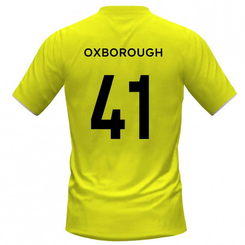 Danxen Kinderen Ewan Oxborough #41 Geel Zwart Keepersshirt 2025/26 T-Shirt