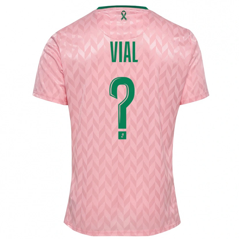 Danxen Kinderen Lorik Vial #0 Roze Groen Keepersshirt 2025/26 T-Shirt