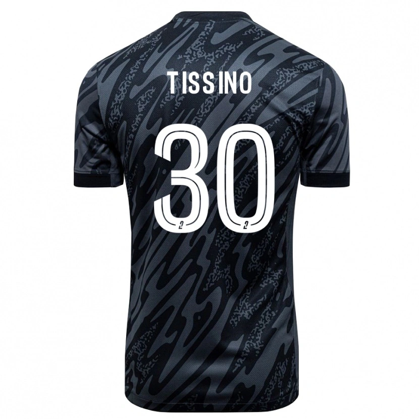Danxen Kinderen Julie Tissino #30 Grijs Zwart Keepersshirt 2025/26 T-Shirt
