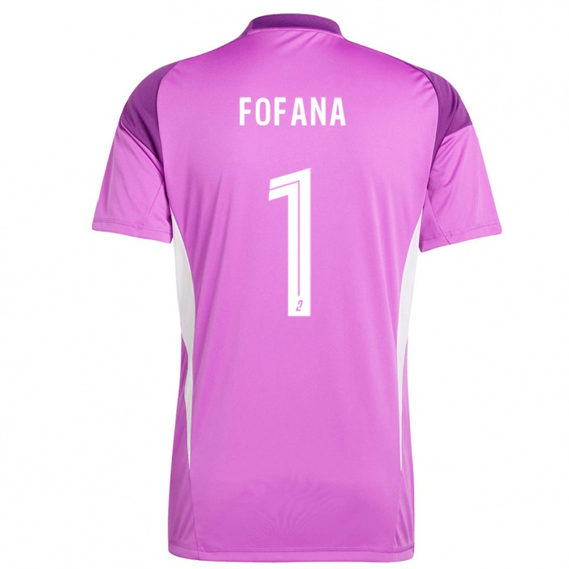 Danxen Kinderen Cheik Fofana #1 Lavendel Keepersshirt 2025/26 T-Shirt