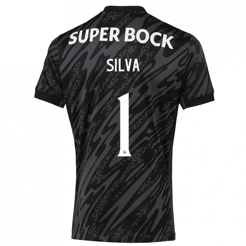 Danxen Kinderen Rui Silva #1 Grijs Zwart Wit Keepersshirt 2025/26 T-Shirt