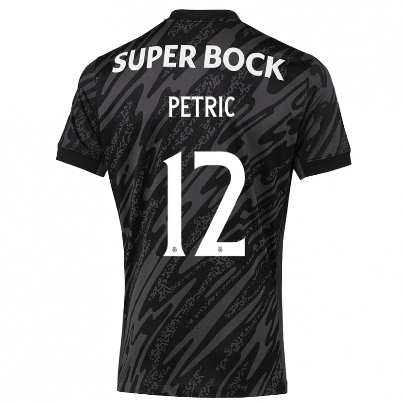 Danxen Kinderen Luka Petric #12 Grijs Zwart Wit Keepersshirt 2025/26 T-Shirt