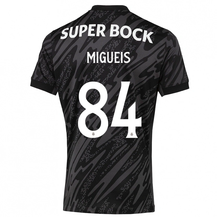 Danxen Kinderen Pedro Miguéis #84 Grijs Zwart Wit Keepersshirt 2025/26 T-Shirt