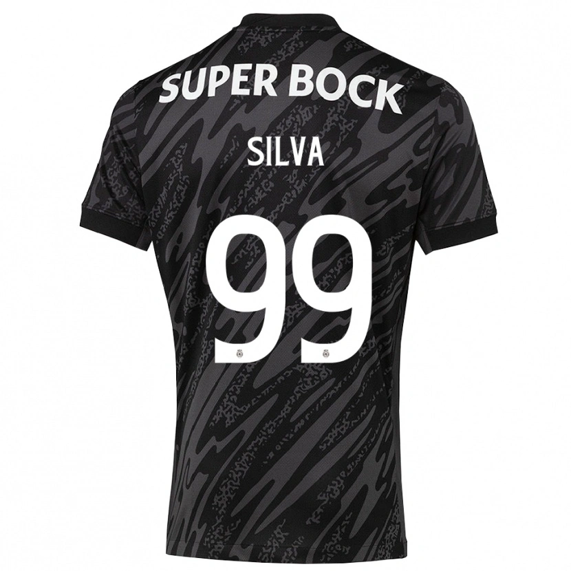 Danxen Kinderen Francisco Silva #99 Grijs Zwart Wit Keepersshirt 2025/26 T-Shirt