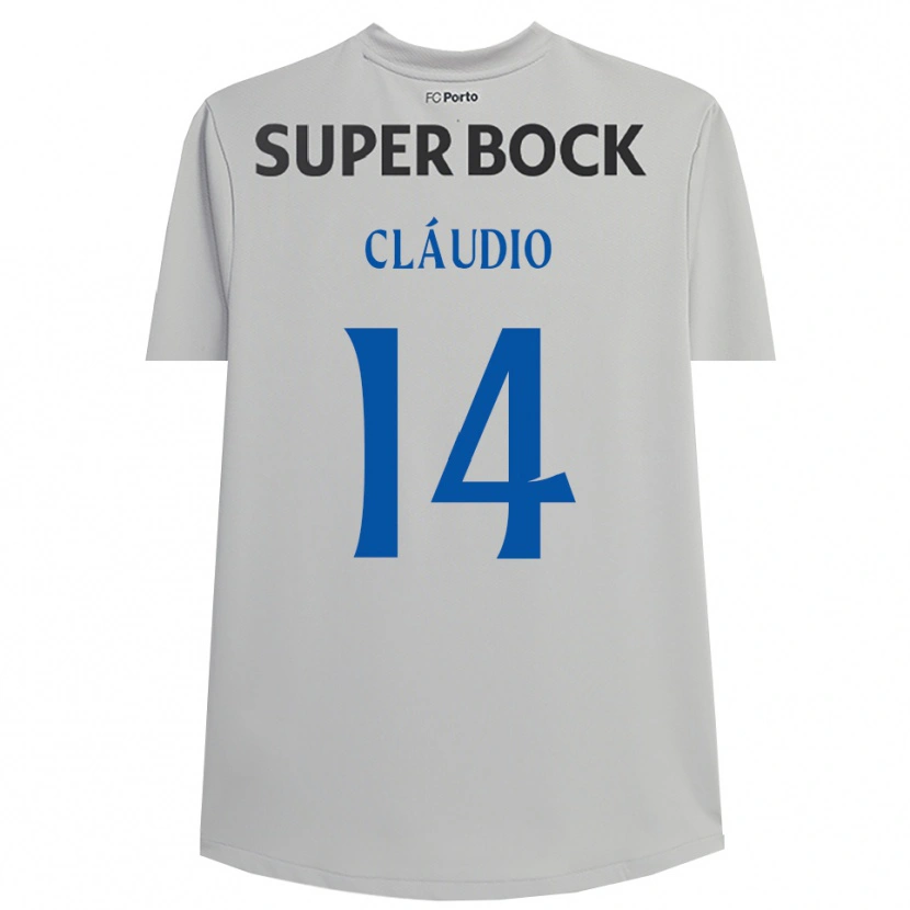 Danxen Kinderen Cláudio Ramos #14 Lichtgrijs Zwart Keepersshirt 2025/26 T-Shirt