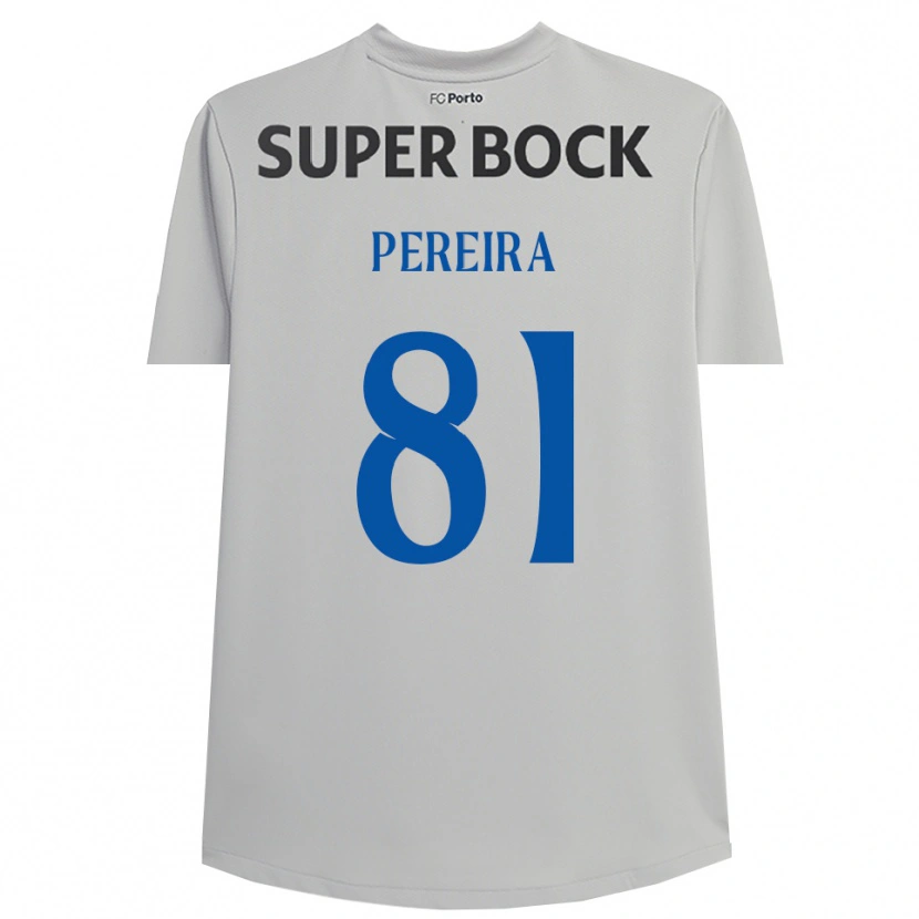 Danxen Kinderen Martim Pereira #81 Lichtgrijs Zwart Keepersshirt 2025/26 T-Shirt