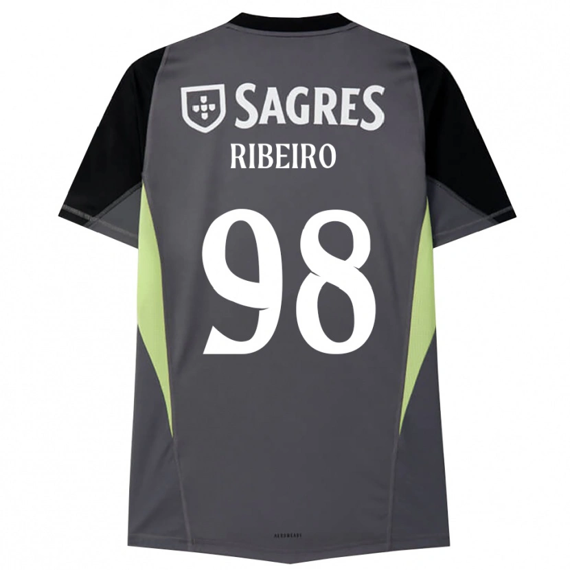 Danxen Kinderen Ricardo Ribeiro #98 Donkergrijs Zwart Keepersshirt 2025/26 T-Shirt