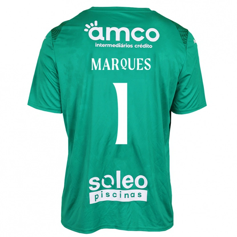 Danxen Kinderen André Marques #1 Groen Wit Keepersshirt 2025/26 T-Shirt