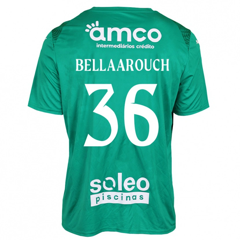 Danxen Kinderen Alaa Bellaarouch #36 Groen Wit Keepersshirt 2025/26 T-Shirt