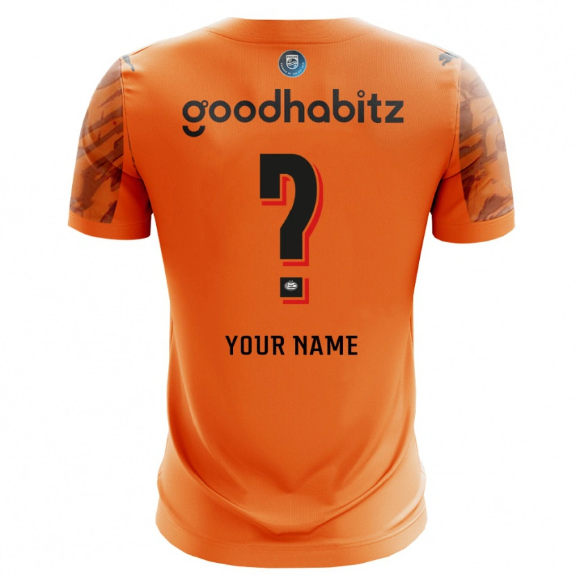 Danxen Kinderen PSV Eindhoven Oranje Zwart Keepersshirt 2025/26 T-Shirt