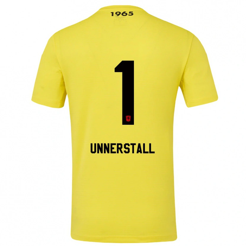 Danxen Kinderen Lars Unnerstall #1 Geel Zwart Keepersshirt 2025/26 T-Shirt