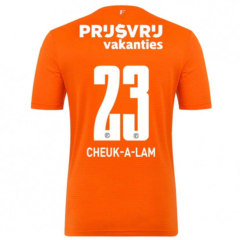 Danxen Kinderen Lee-Quincy Cheuk-A-Lam #23 Oranje Zwart Keepersshirt 2025/26 T-Shirt