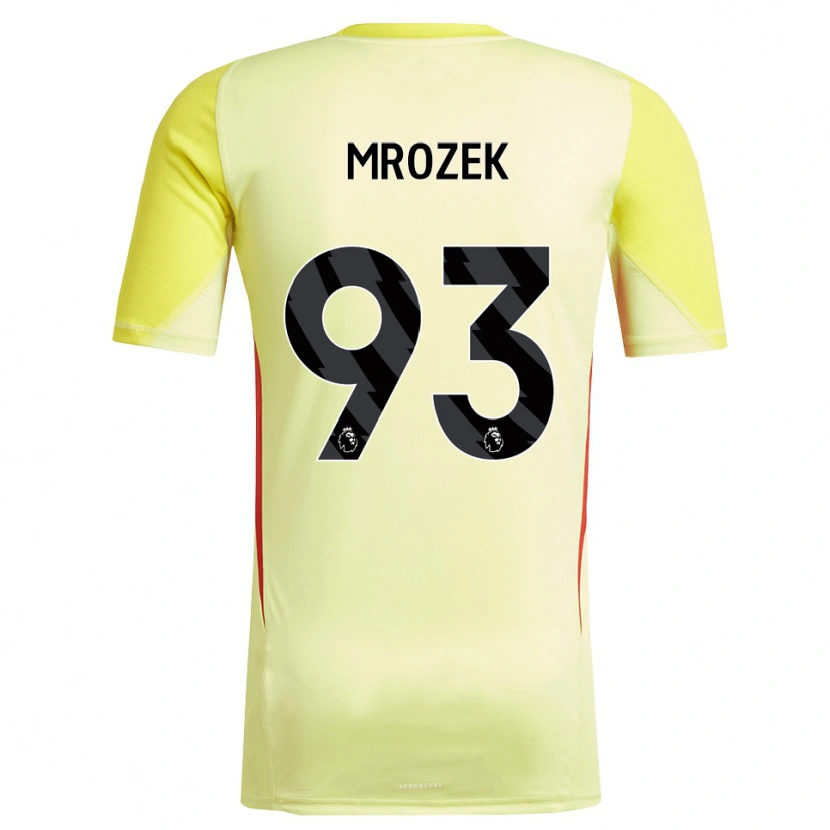 Danxen Kinderen Fabian Mrozek #93 Geel Rood Keepersshirt 2025/26 T-Shirt