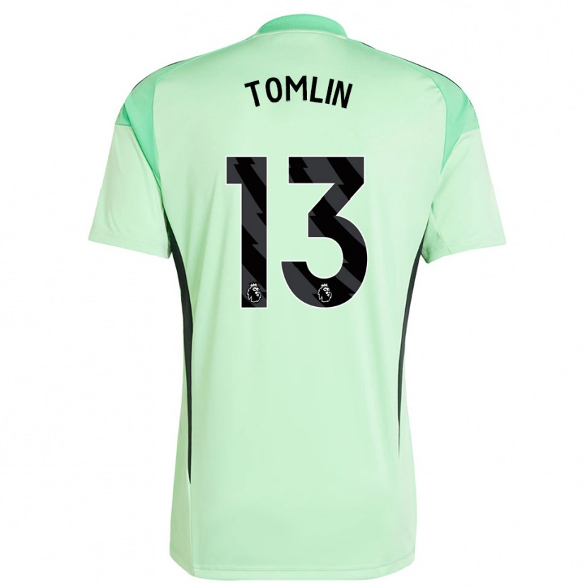 Danxen Kinderen Jack Tomlin #13 Lichtgroen Zwart Keepersshirt 2025/26 T-Shirt