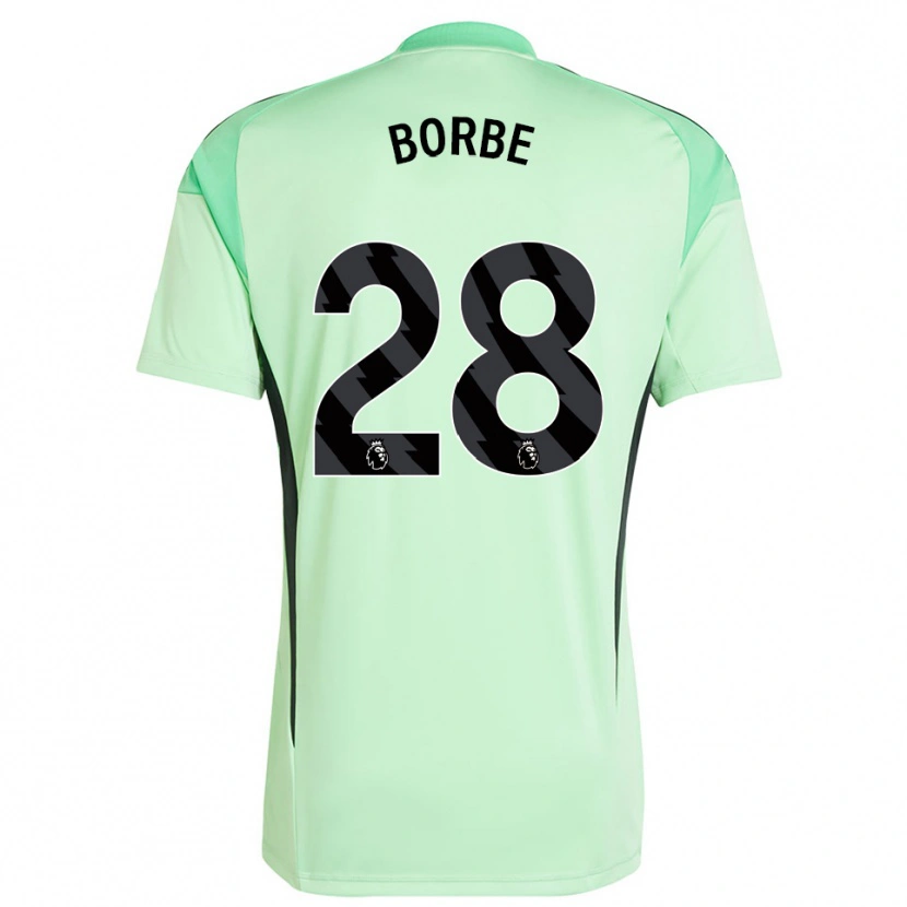 Danxen Kinderen Anneke Borbe #28 Lichtgroen Zwart Keepersshirt 2025/26 T-Shirt