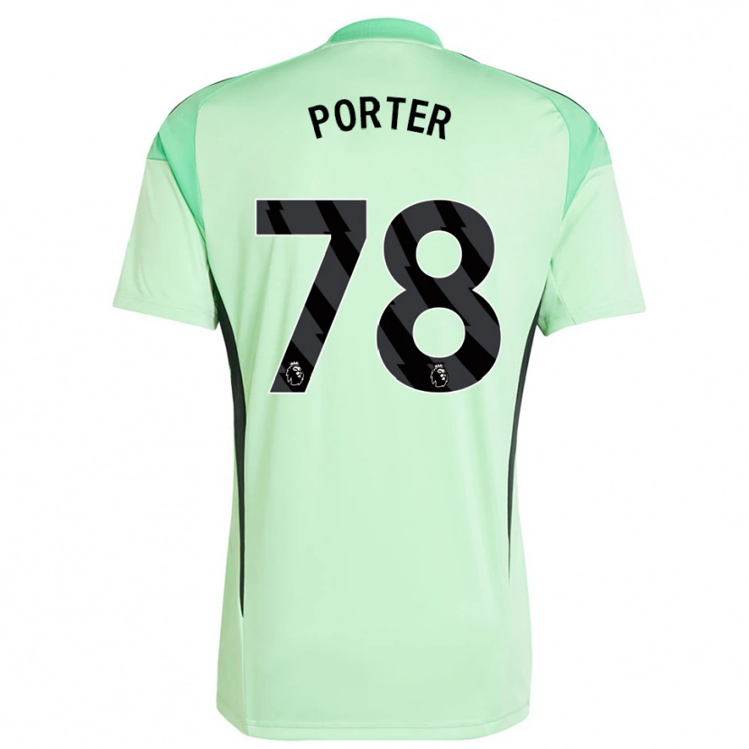 Danxen Kinderen Jack Porter #78 Lichtgroen Zwart Keepersshirt 2025/26 T-Shirt