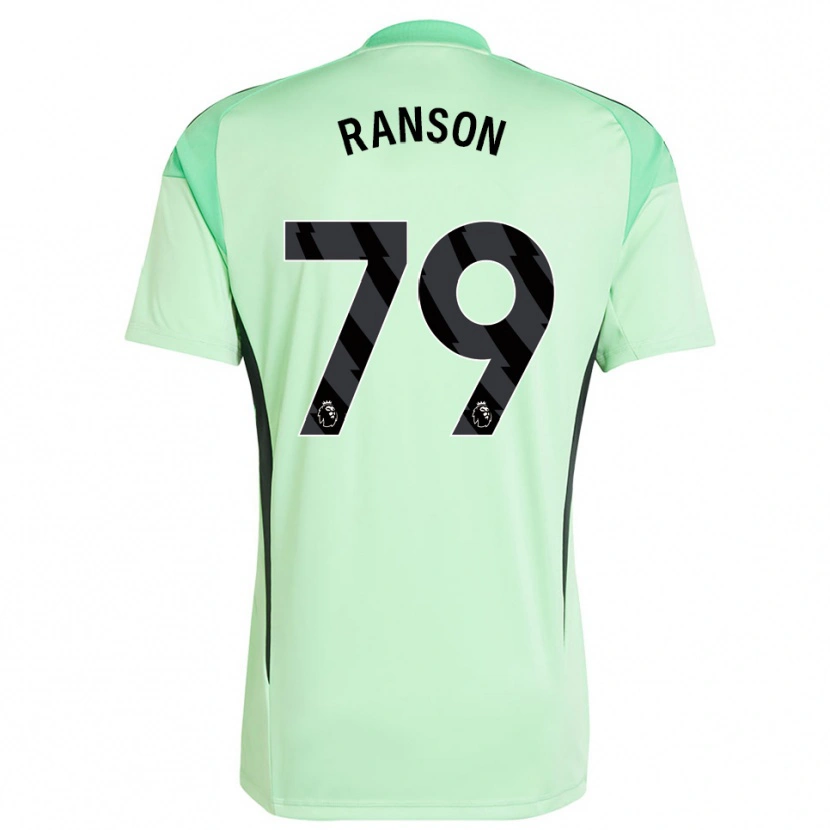 Danxen Kinderen Khari Ranson #79 Lichtgroen Zwart Keepersshirt 2025/26 T-Shirt