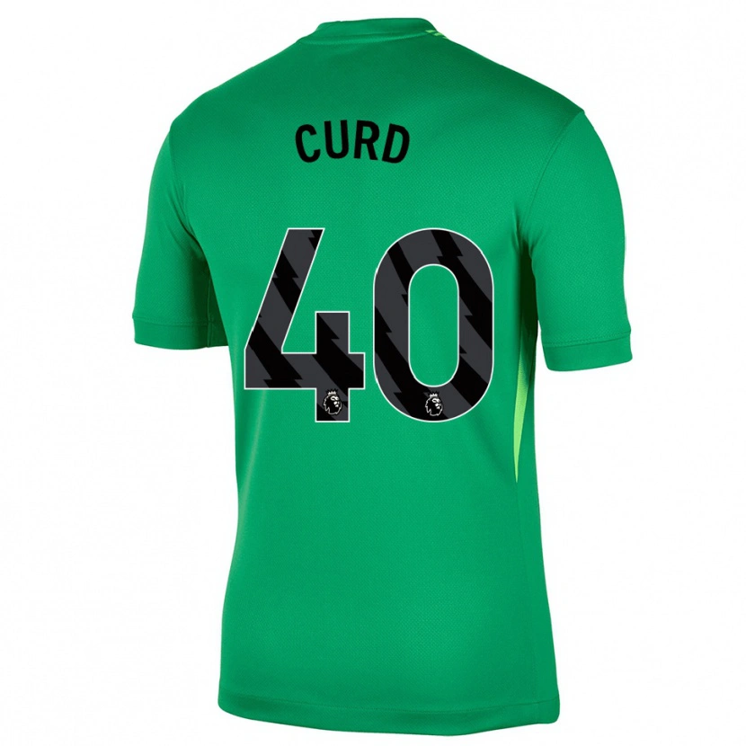 Danxen Kinderen Ted Curd #40 Groen Zwart Keepersshirt 2025/26 T-Shirt