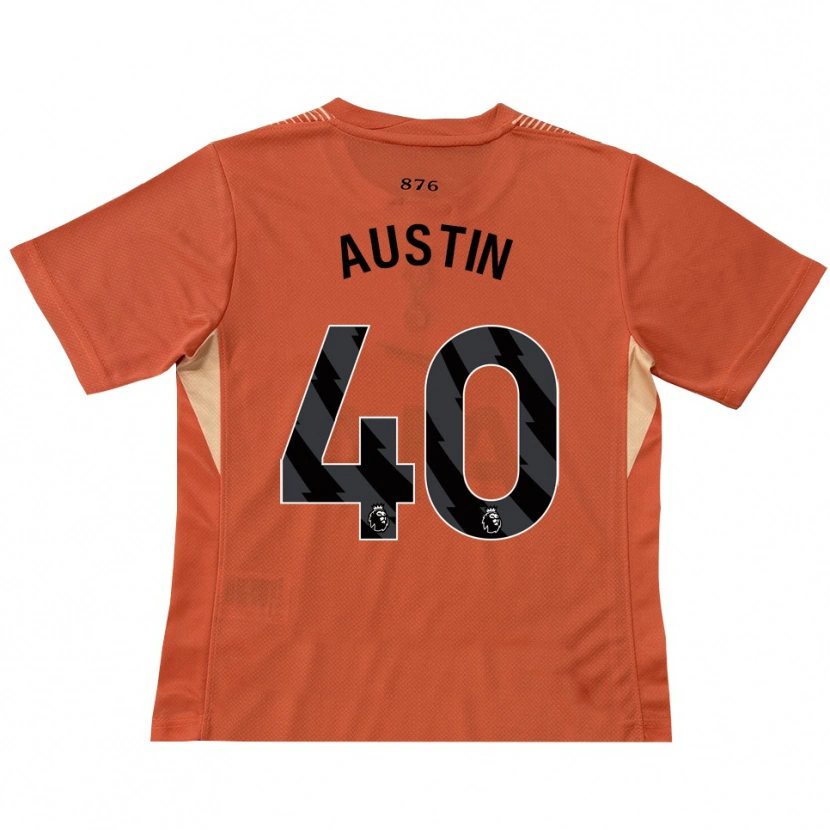 Danxen Kinderen Brandon Austin #40 Oranje Zwart Keepersshirt 2025/26 T-Shirt