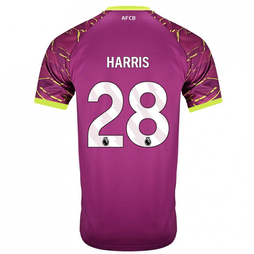 Danxen Kinderen Charlotte Harris #28 Donker Magenta Keepersshirt 2025/26 T-Shirt