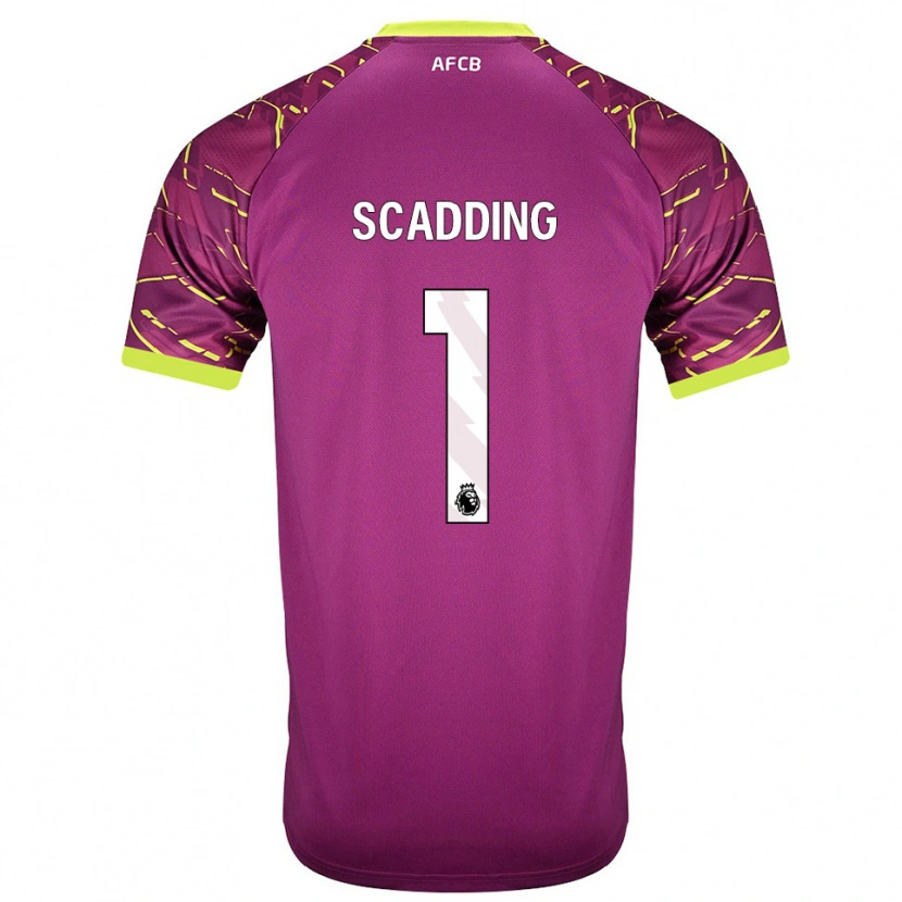 Danxen Kinderen Katie Scadding #1 Donker Magenta Keepersshirt 2025/26 T-Shirt