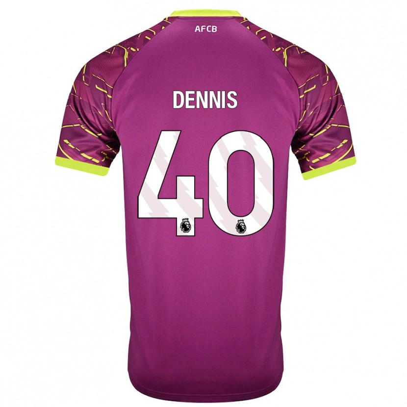 Danxen Kinderen Will Dennis #40 Donker Magenta Keepersshirt 2025/26 T-Shirt