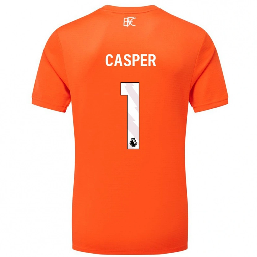 Danxen Kinderen Charlie Casper #1 Oranje Wit Keepersshirt 2025/26 T-Shirt