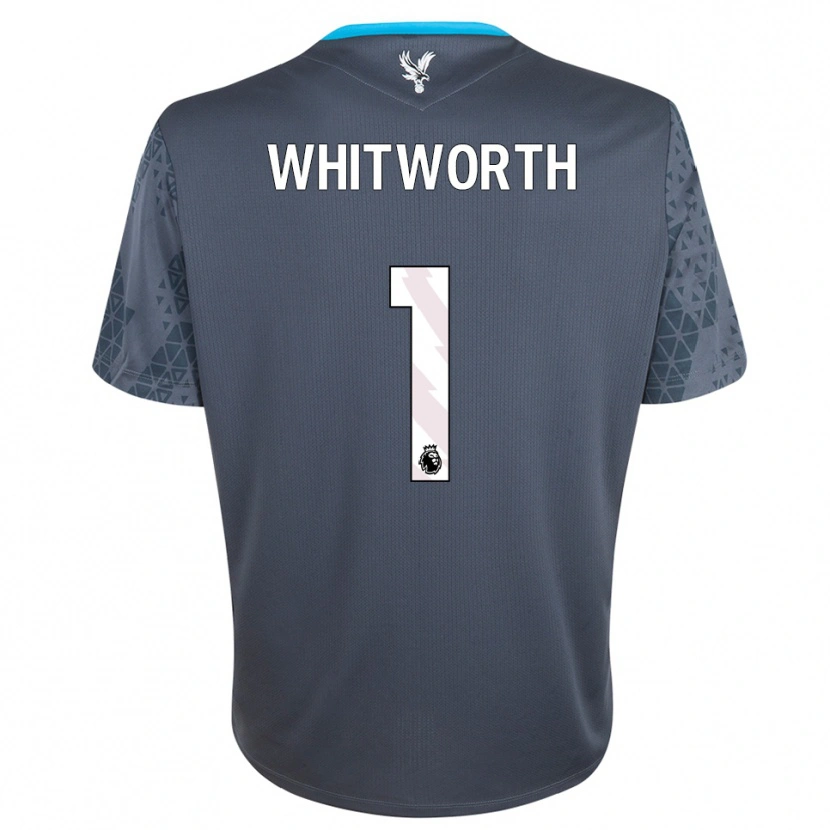 Danxen Kinderen Harry Whitworth #1 Donkergrijs Wit Keepersshirt 2025/26 T-Shirt